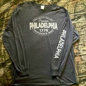 Long sleeve gray t-shirt “Philadelphia”